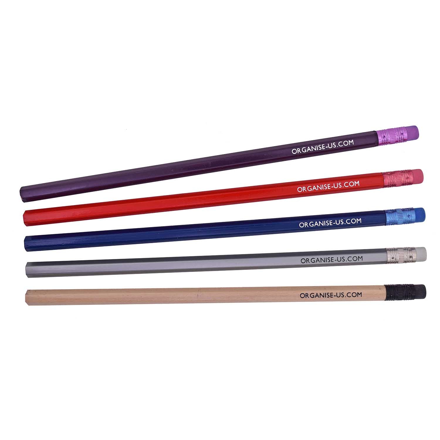 Henrietta Leather Pencil Case in Silver