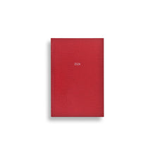 Load image into Gallery viewer, Small Belgravia Diary 2024 in Red Lizard
