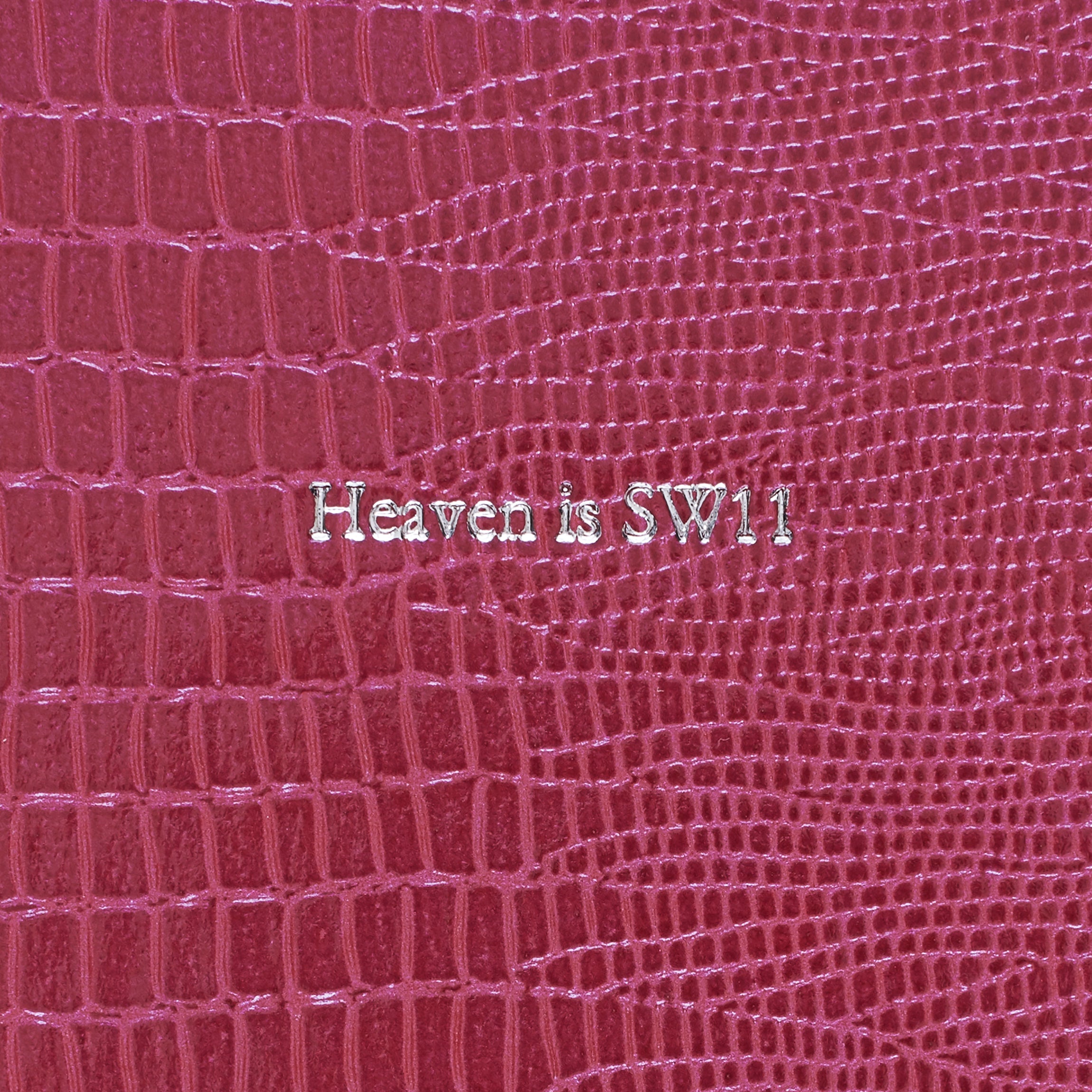 Small SW11 Pellaq Notebook in Raspberry Shimmer Iguana