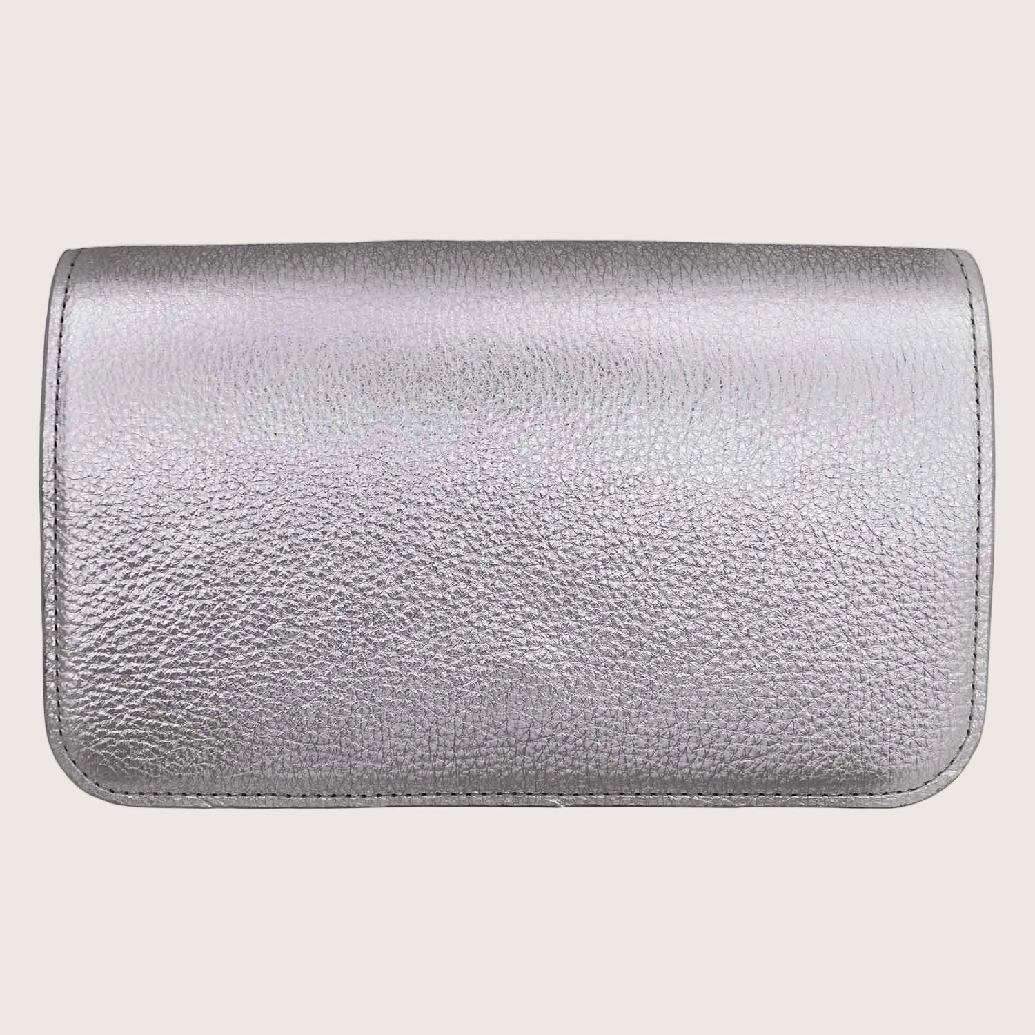 Chelsea Organiser Leather Wallet in Silver