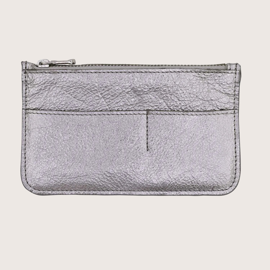 Chelsea Organiser Leather Wallet in Silver