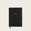 Small Ruled Pellaq Notebook in Black Lizard