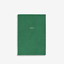 Load image into Gallery viewer, Small Belgravia Diary 2024 in Forest Green Lizard
