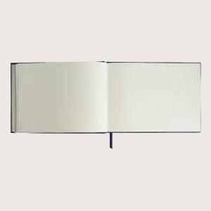 Visitor Leather Book in Navy Blue Goatskin