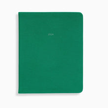 Load image into Gallery viewer, Large Belgravia Diary 2024 in Emerald Green Lizard
