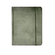 Load image into Gallery viewer, Large Belgravia Diary 2024 in Khaki Green Iguana
