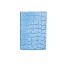 Load image into Gallery viewer, Small Belgravia Diary 2024 in Sky Blue Croc - LIMITED STOCK
